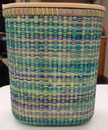 Fiesta Space Dyed Cane Basket